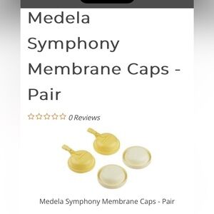 Medela Symphony Membrane Caps - Pair,new !!